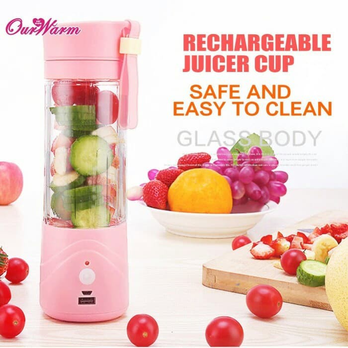 Juicer Blender Portable &amp; rechargeable Juicer - blender praktis powerbank