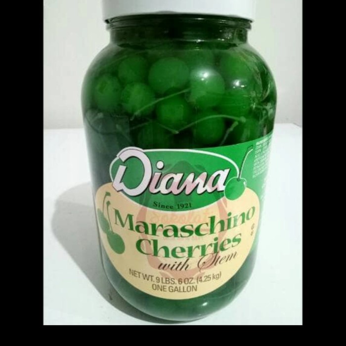 

Cherry hijau tangkai hiasan kue ceri hijau Repack 100 gr