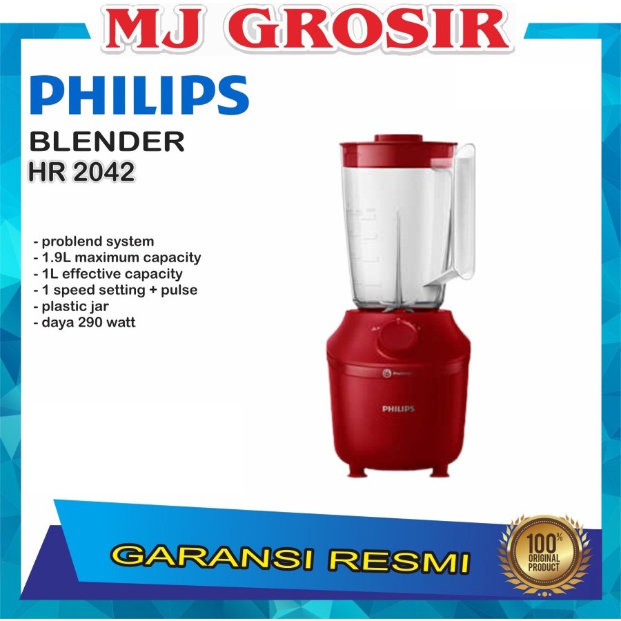 BLENDER PHILIPS HR 2042 HR2042 BLASTER BLENDER MULTIFUNGSI