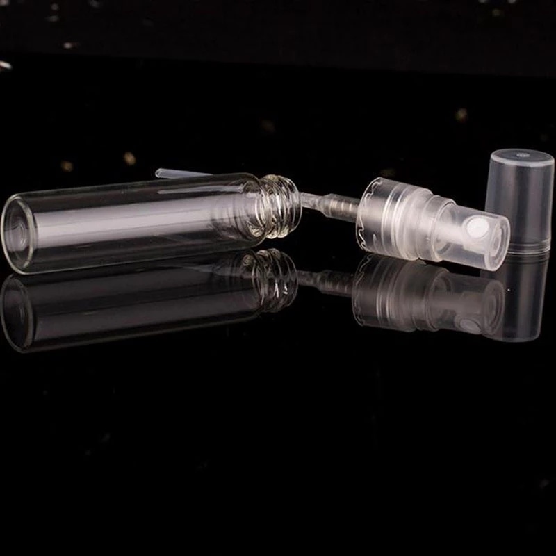 Botol Parfum Semprot Bahan Plastik Bening Ukuran 2 / 3 / 5 / 10ML Untuk Travel