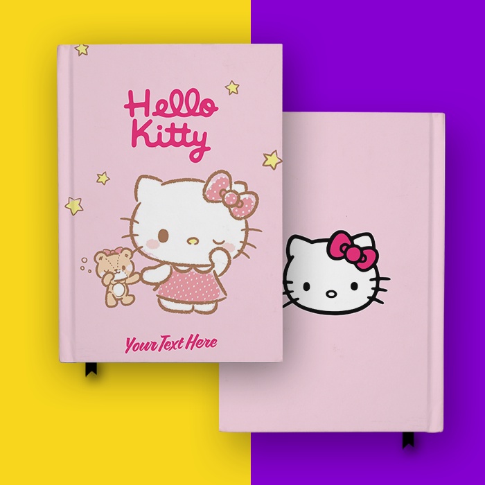 

Notebook Hello Kitty2 Buku Tulis Hardcover Diary Jurnal Custom Nama