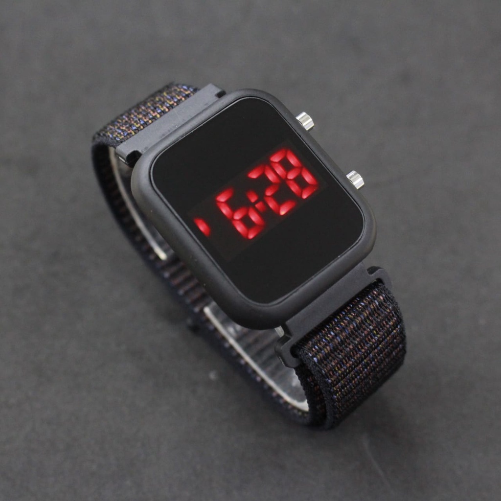 JAM TANGAN KOREAN LEDWATCH  DIGITAL STRAP NYLON TOP QUALITY/JAM TANGAN TERMURAH