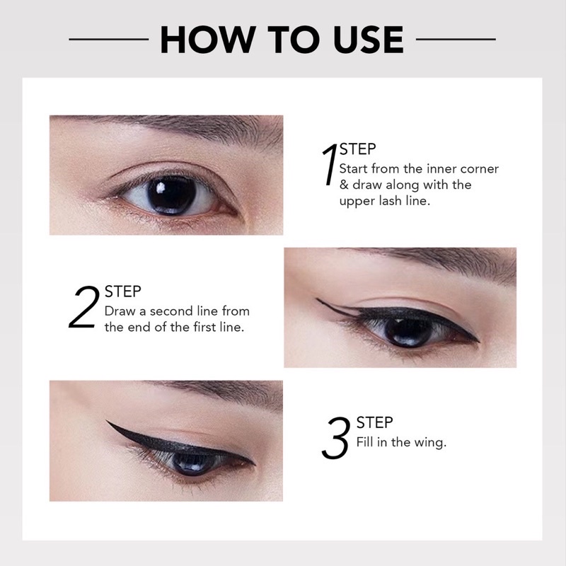 YOU Stay All Day Pen Eyeliner Black Waterproof | Tahan 24 jam Eyeliner Hitam