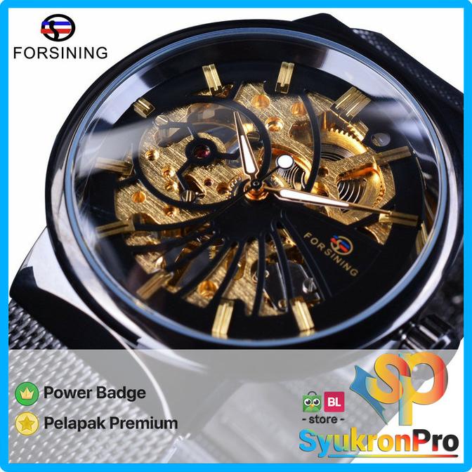 JAM TANGAN WINNER GMT985 MEKANIK AUTOMATIC FORSINING