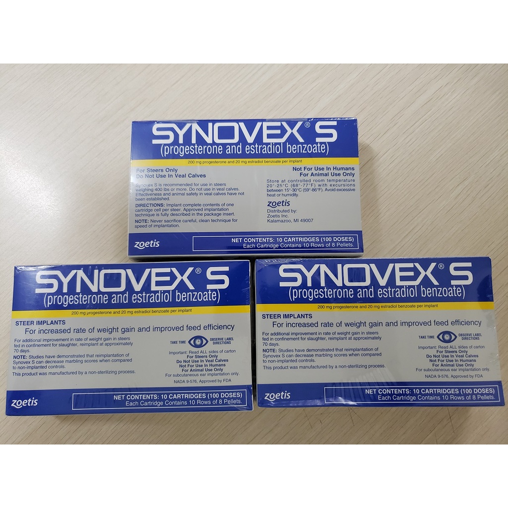 Synovex S Zoetis -Utk Jantan Sapi-