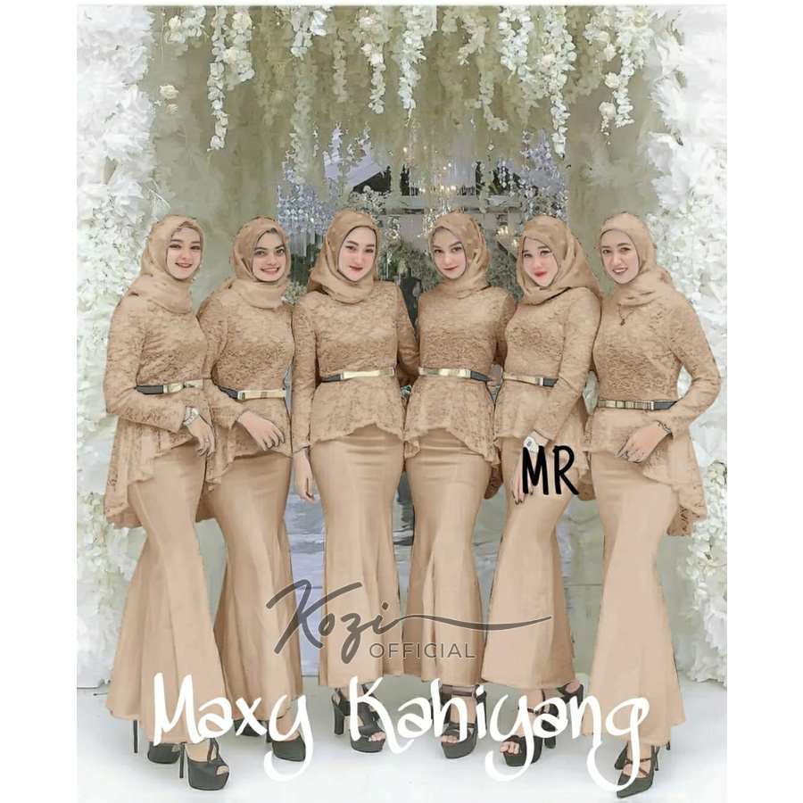 Maxi Duyung Kahiyang maxi dress wanita brukat kondangan pernikahan lebaran bridersmaid wanita 2022 m