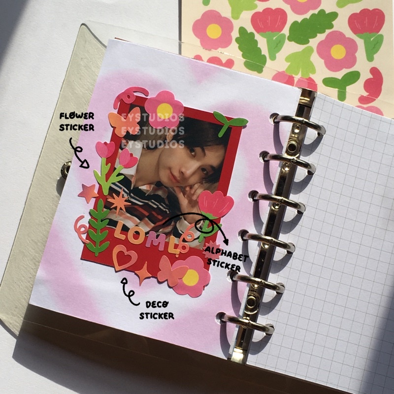 eystudios - Flower Deco Sticker For Journaling / Polcos (Kisscut)