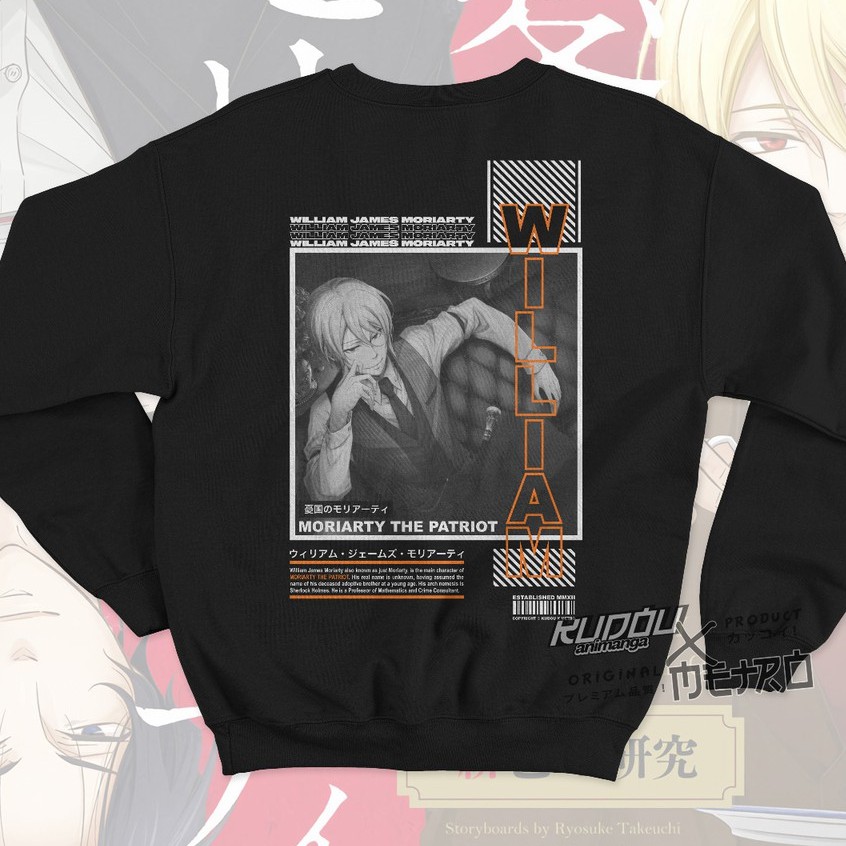 Crewneck William James Moriarty The Patriot