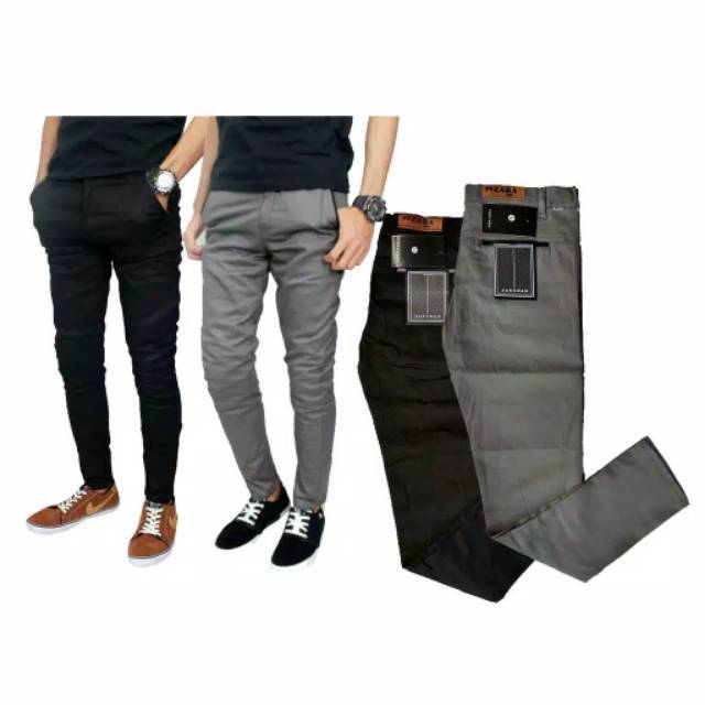  Celana  Panjang  Pria Murah  celana  slimfit chino  bahan UK 27 