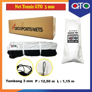 Net Tenis Lapangan GTO Super - 3 mm