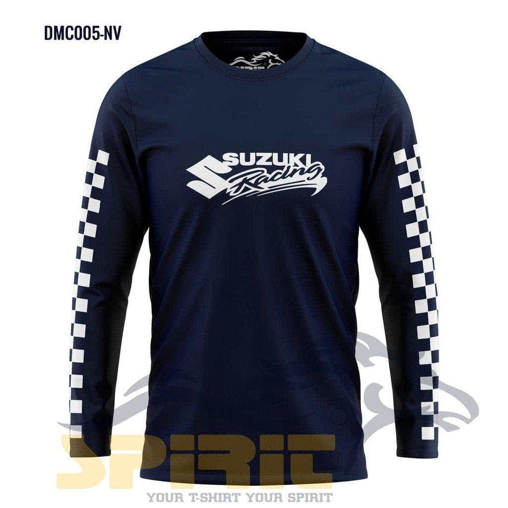 TERBARU KAOS SUZUKI RACING PRIA LENGAN PANJANG JUMBO BIG SIZE