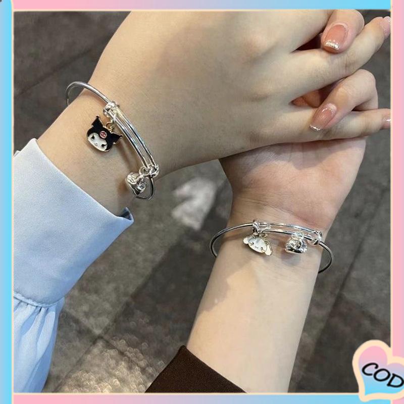 COD❤️ Gelang Wanita Kartun Yugui Anjing Kulomi Gelang Yang Dapat Disesuaikan Beberapa Gelang Teman Terbaik-A.one