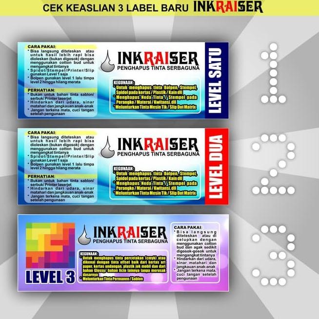 

[DISCOUNT KY851] Penghapus Tinta INKRAISER Level 1 & 2 PREMIUM Diskon