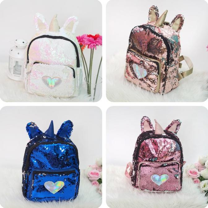 Tas Ransel Sequin Smiggle / Tas Smiggle Unicorn