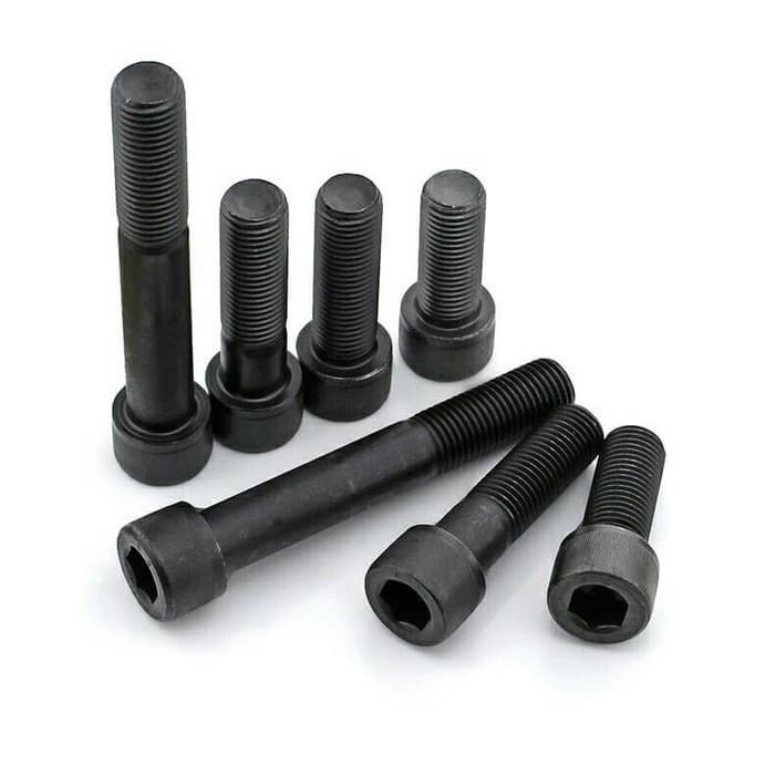 BAUT L M5 X 20MM BAJA HITAM KUNCI L (5PCS)