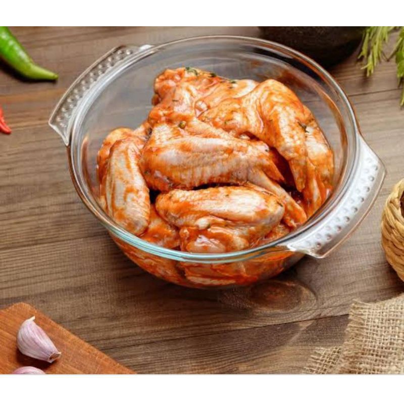

promo sayap ayam bumbu marinasi pedas/chicken spicy wings