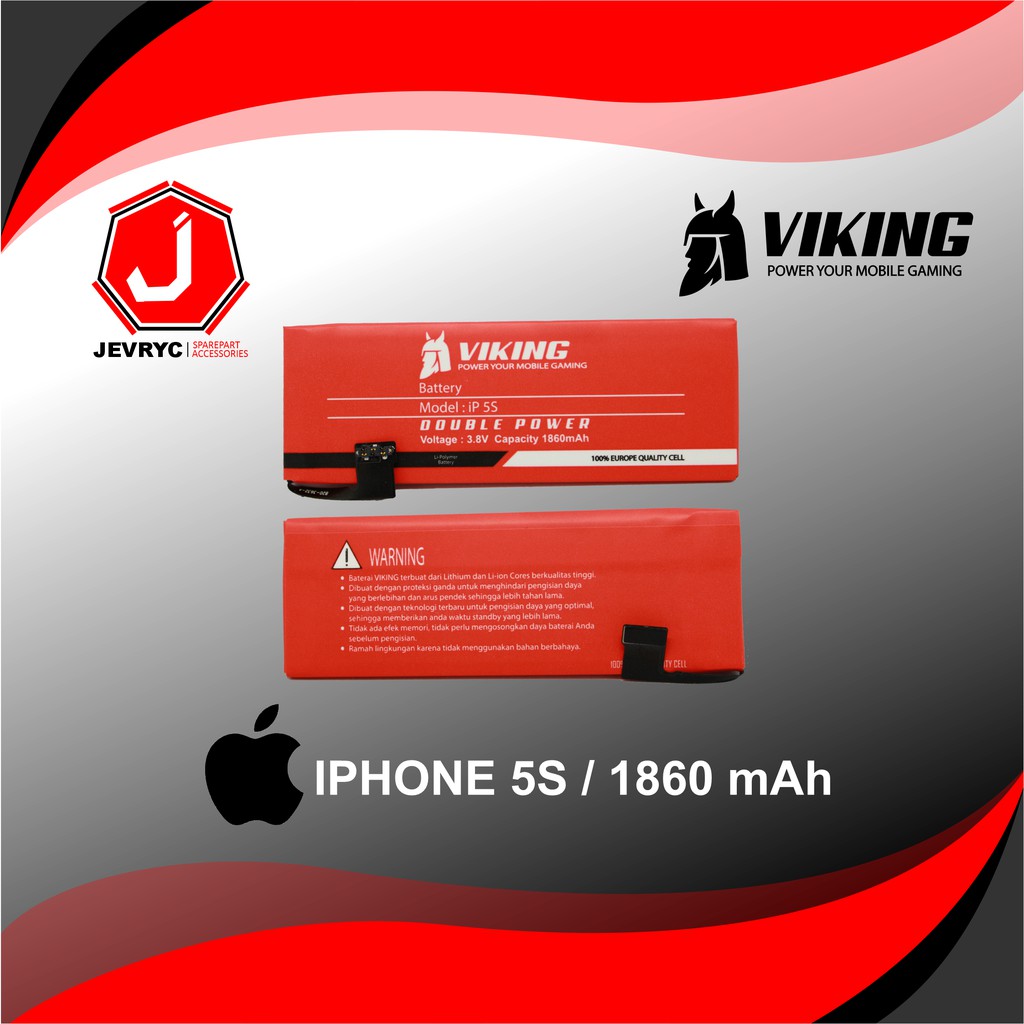 BATERAI DOUBLE POWER VIKING IPHONE 5S | Shopee Indonesia