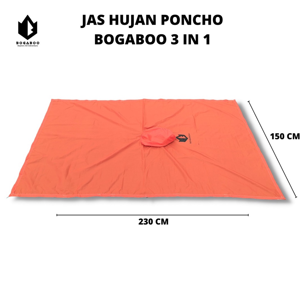 Ponco Bogaboo - Pelindung Hujan - RaIncoat - Mantel Hujan - JAS HUJAN - MANTEL