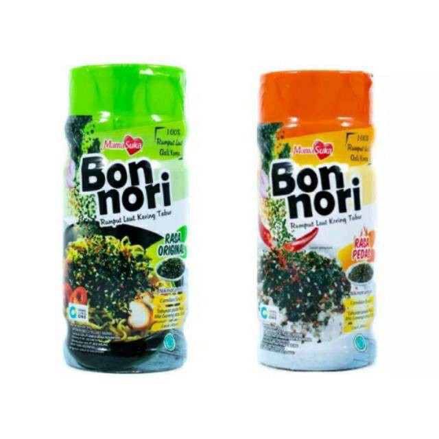 

Original / Spicy Pedas / Bon Nori / Abon Rumput Laut / Rumput Laut Kering Tabur Mamasuka 30 gr