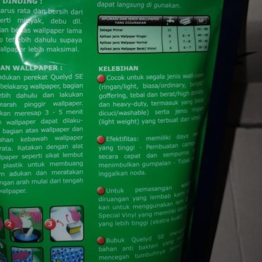 ℗ QUELYD Bostik lem wallpaper wall paper lem tembok ✫