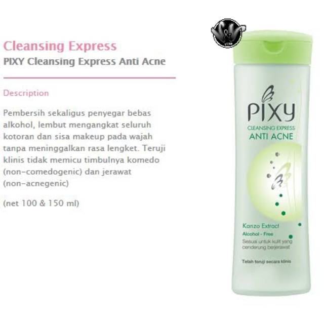 PIXY CLEANSING EXPRESS ANTI ACNE/ PIXY/ CLEANSER/ KOSMETIK WAJAH/ PEMBERSIH WAJAH/ PERAWATAN WAJAH