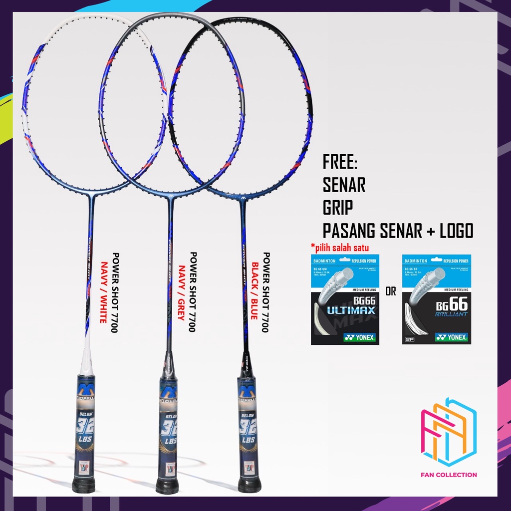 POWER MAX Raket Paket Ultimax Raket Badminton Original