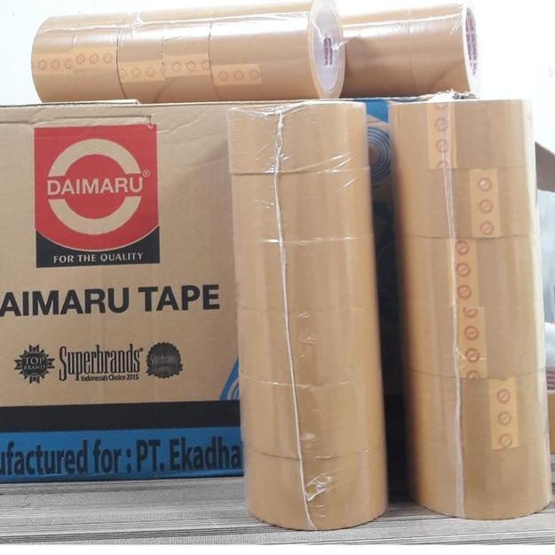 

Terbaru JSNQT Lakban Daimaru Tape Isolasi Coklat 2 inch x 90 Yard 50 Terkini