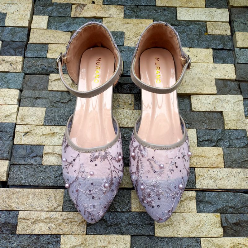 Wedding Shoes Murano Kania Taro Brukat Size Jumbo 41-46