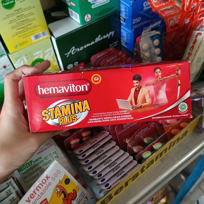 

Hemaviton Stamina per Box isi 10 Strips @ 5 Kapsul