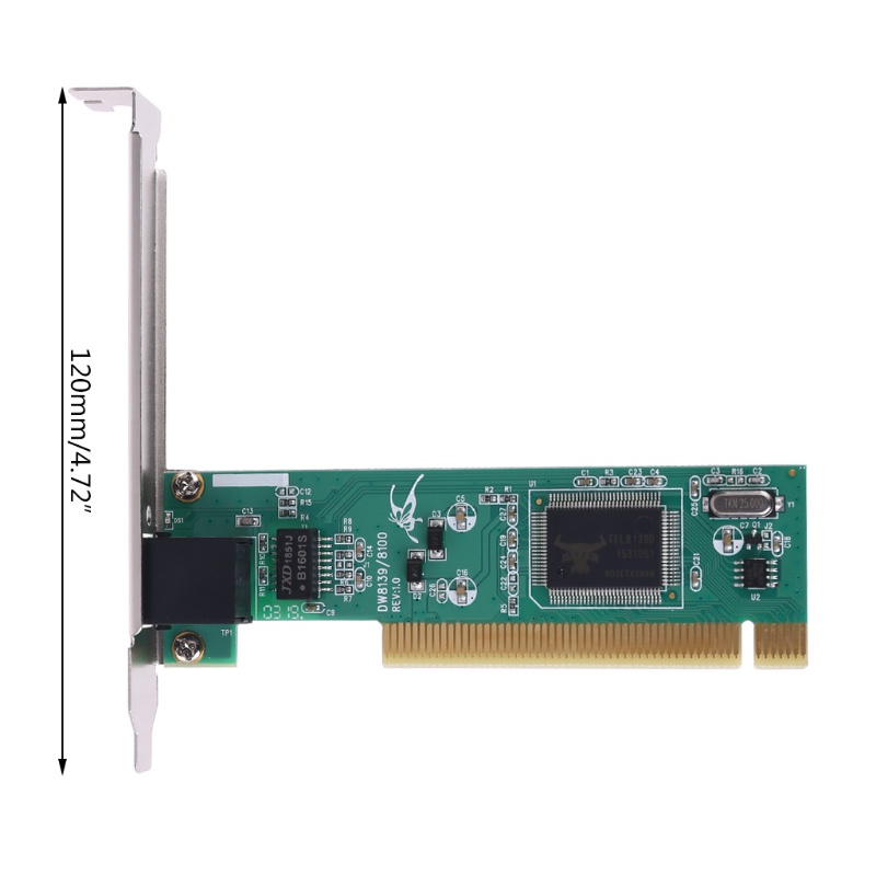 Btsg PCI NIC Chipset RTL8139 10/100Mbps RJ45 Ethernet Net Work Lan Card Adapter Untuk Komputer PC