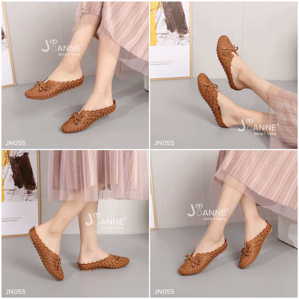 JOANNE Mules Loafers Shoes Pita #JN055 ORIGINAL (RESTOCK)