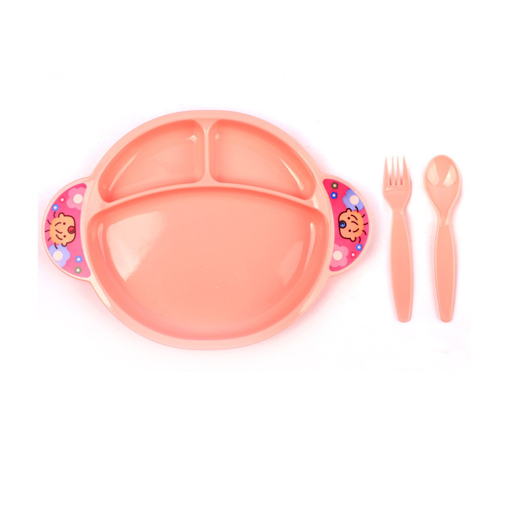 LustyBunny 3 in 1 Piring Bayi Sekat 3 Plate Set Alat Makan Bayi Lusty Bunny LB1329 - RD610