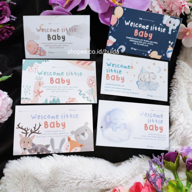 Jual Kartu Ucapan New Born Baby Little Baby Congratulation
