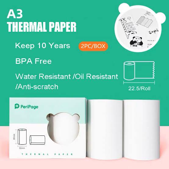 

Kertas Thermal Sticker Peripage A3 Original