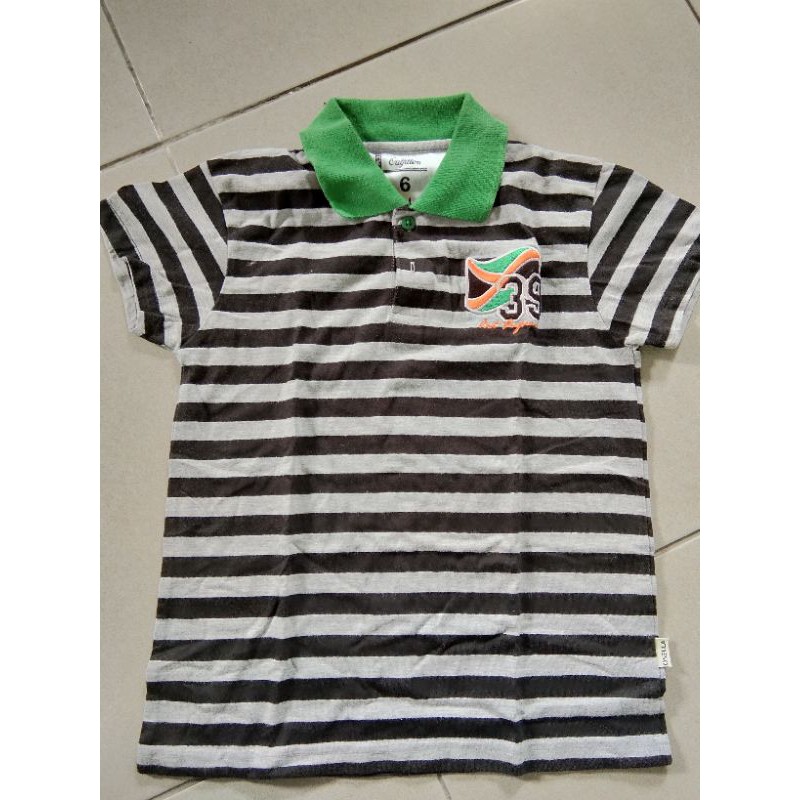 KAOS KERAH ATASAN ANAK LAKI COWOK OSELLA RODEO BRANDED PERNAH PAKAI BEKAS SECOND PRELOVED PL BRANDED