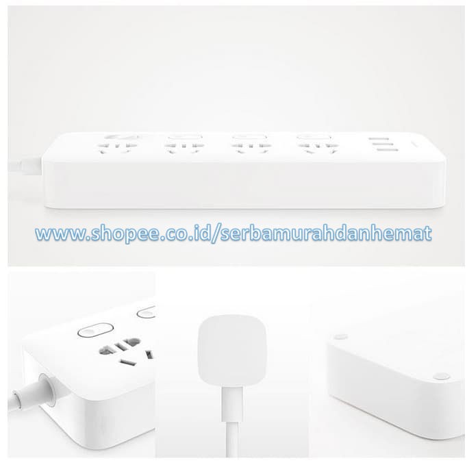 Colokan Terminal Universal On Off Masing masing Colokan MIJIA Power Strip 4 Socket