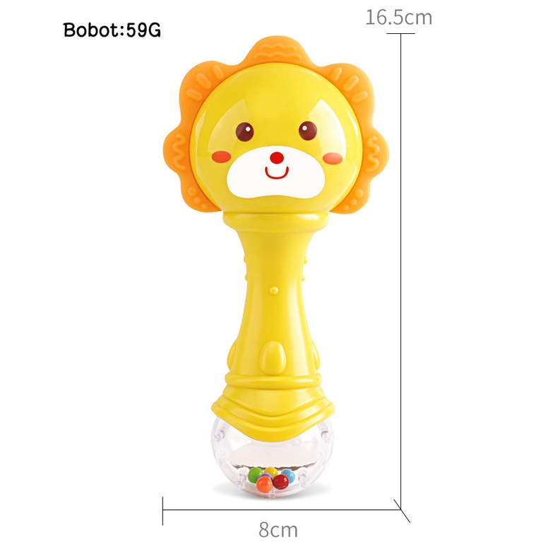 Mainan Kerincingan Bayi/Teether rattle stick/Mainan gigitan bayi BPA FREE/Mainan bayi L189