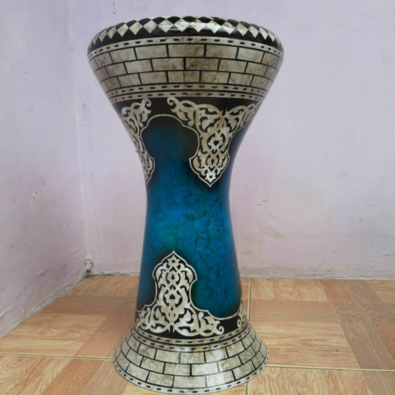 Darbuka Calti Dumbuk Istimewa Motif Timur Tengah 8 Inch Mika Remo Percusion Bahan Berkualitas Aha Bl