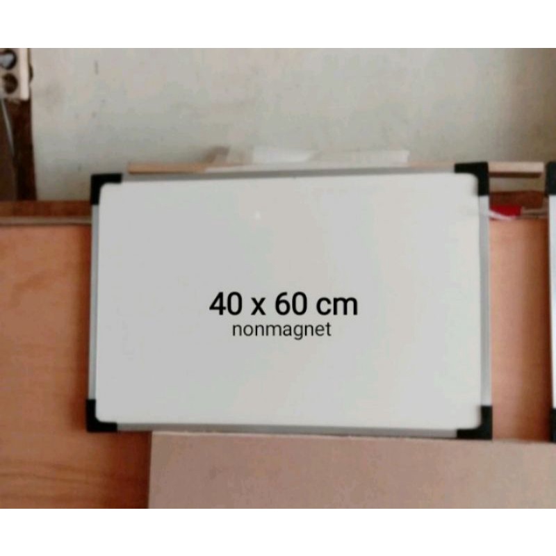 

whiteboard nonmagnet / papan tulis 40 x 60 cm
