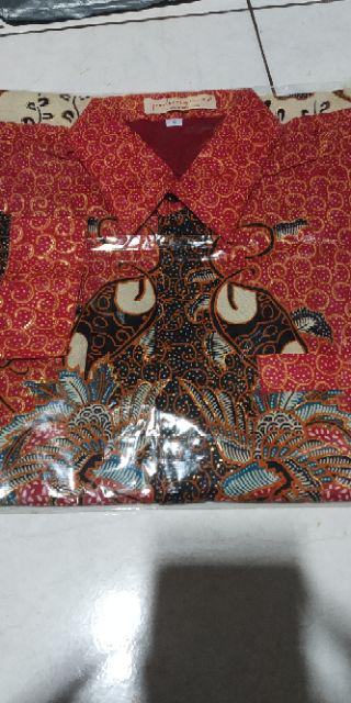 Baju Kemeja Batik Mangkubumi Semi Sutra Prada / High Quality Of Semi Sutra Batik.