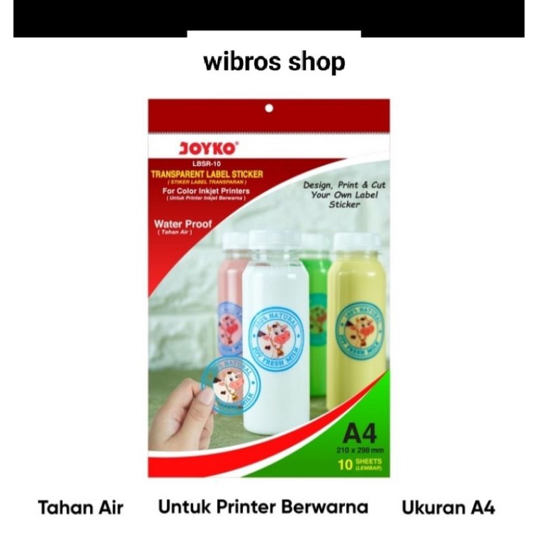 

stiker level Transparan level stiker joyko LBSR-10 s3283