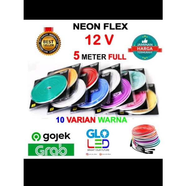 LAMPU NEON FLEXIBLE 12V / NEON FLEXIBLE 5M