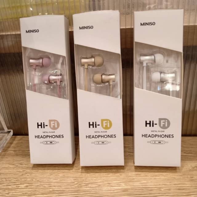 MINISO Hi-Fi metal in ear headphones / earphones MINISO