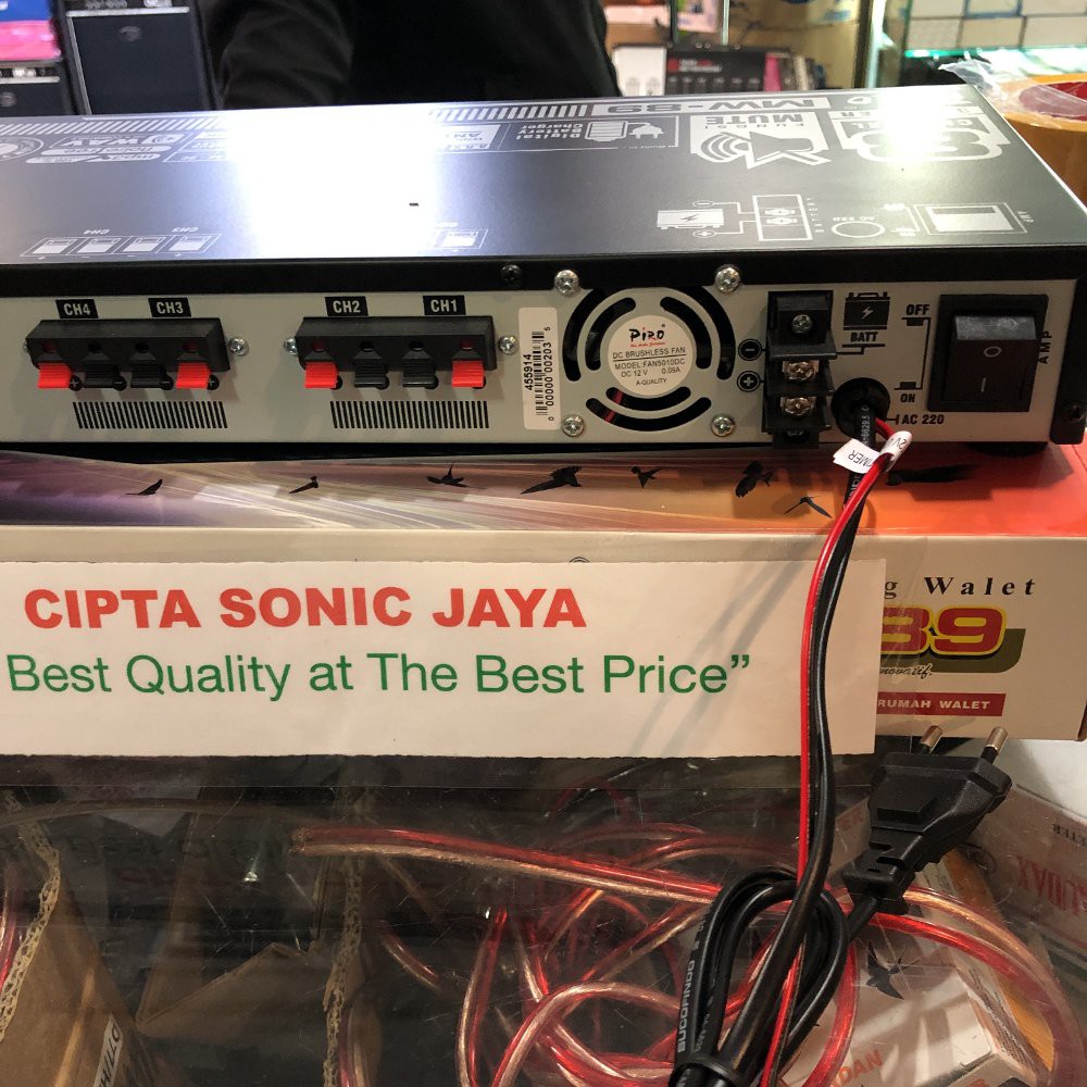 mesin amplifier ampli walet PIRO MW89 MW 89 original