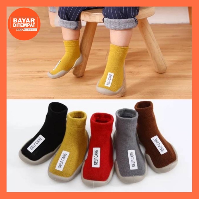 Sepatu Bayi Balita Prewalker Sepatu Baby Newborn Prewalker Shoes Laki Laki Perempuan 1 2 Tahun Antislip Alas Karet Kaos Kaki Sepatu Anak Bayi Korea Lucu SKIDER SELFCARE
