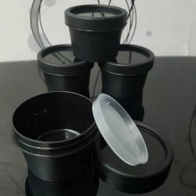 Pot Lulur 50g/Pot Masker/Pot Pomade/Black -