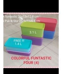 funtastic four tupperware (3) warna acak