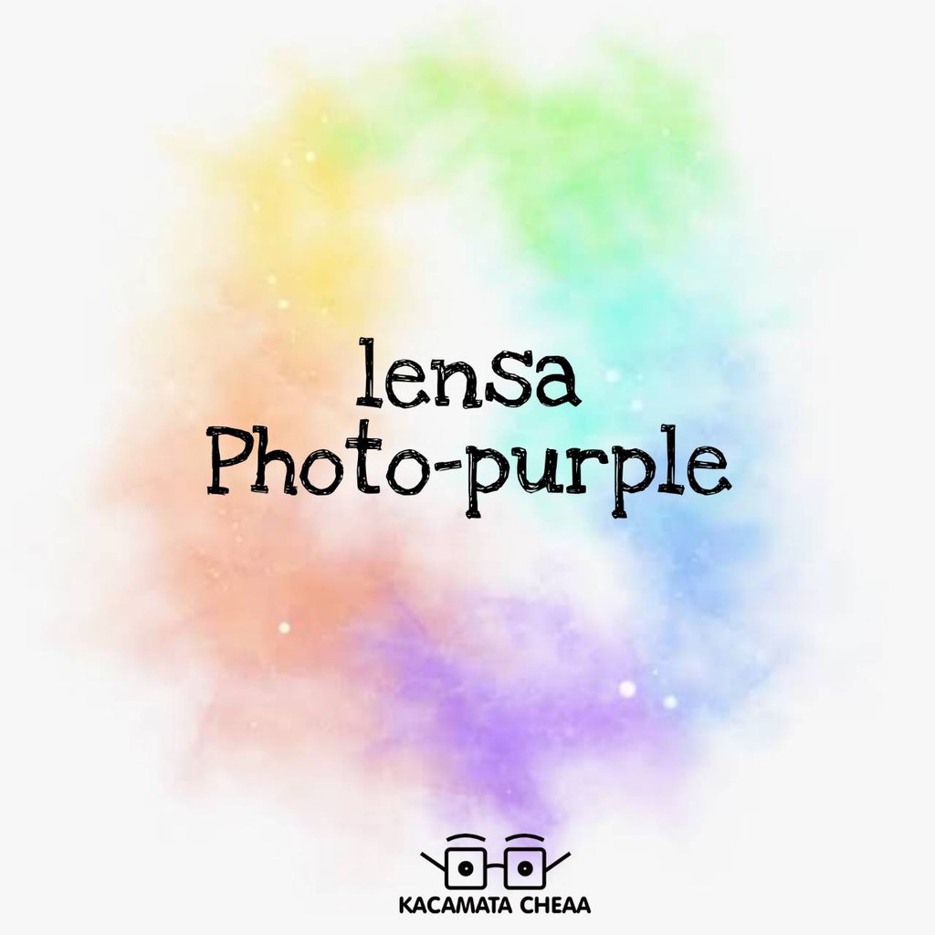 LENSA KACAMATA PHOTOCHROMIC PHOTOPURPLE UNGU