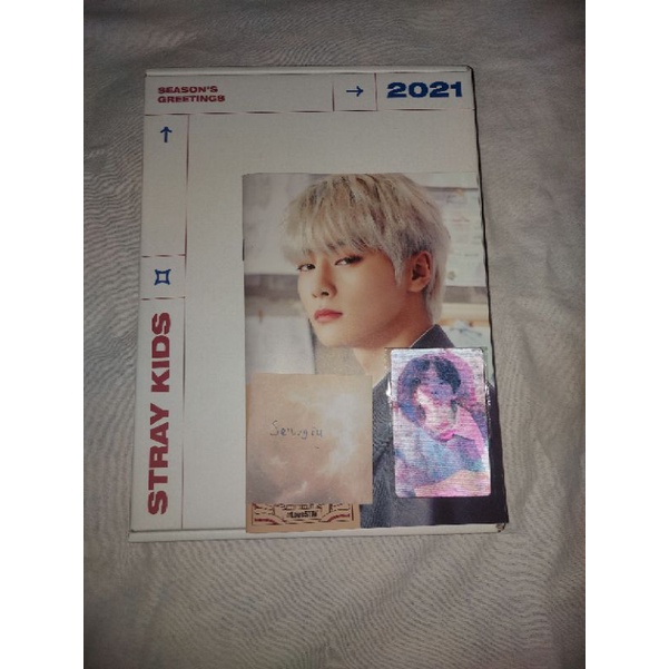 Lenticular lenti levanter Hyunjin + stray kids season's greeting 2021 Full set