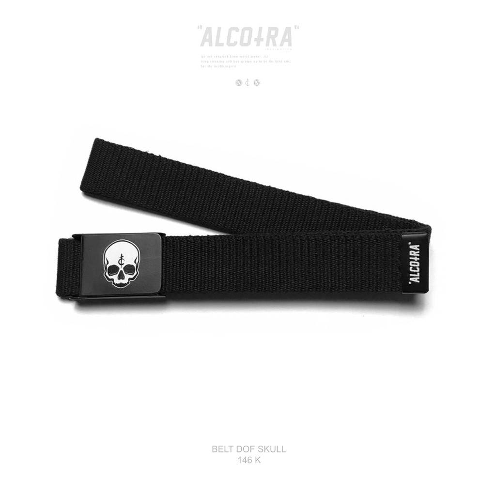 BELT SKULL BLACK / SABUK / IKAT PINGGANG SKULL BLACK